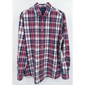 Mizzen Main Shirt Mens XL Trim Leeward Red Blue Preppy Casual